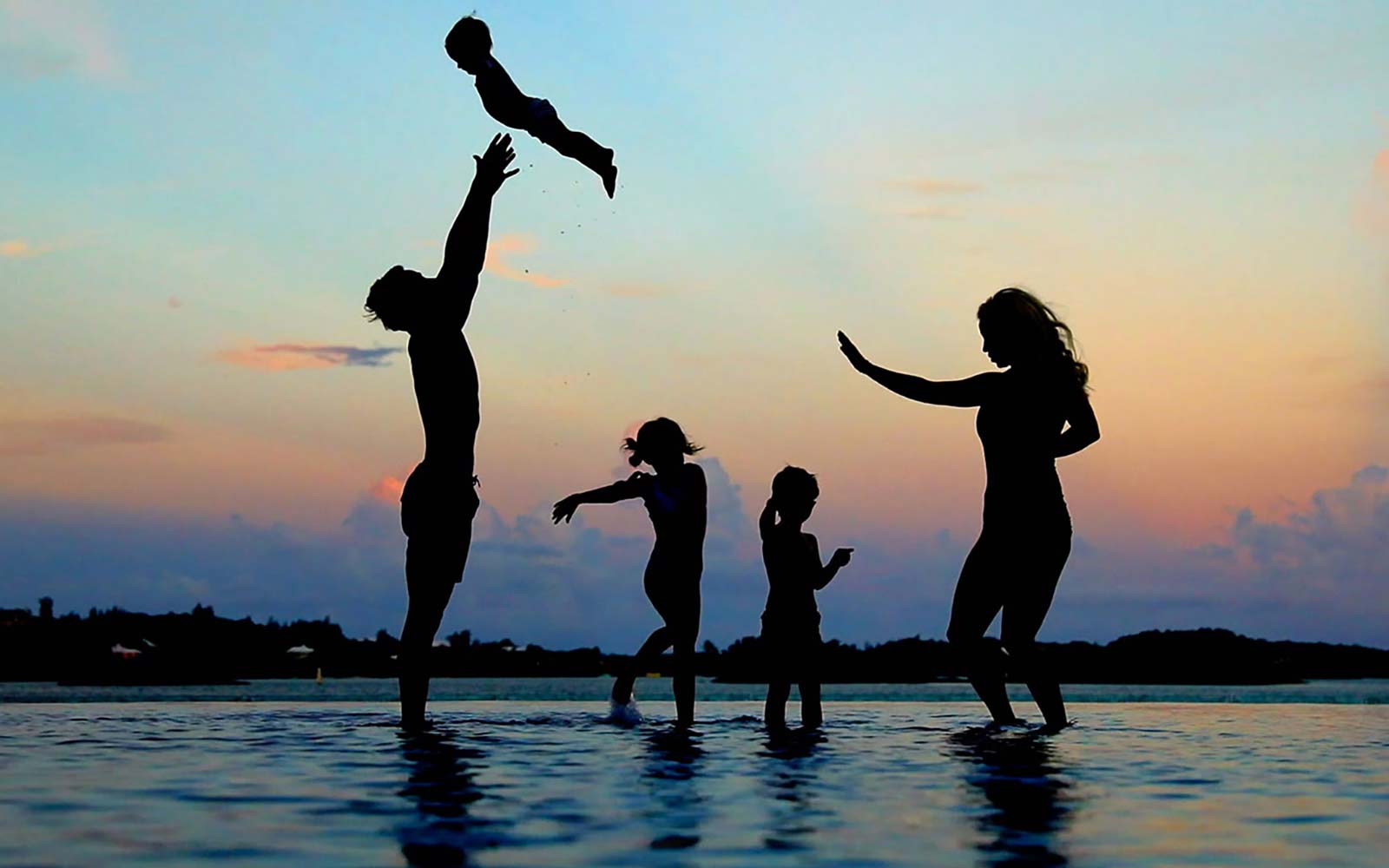 image of silhouette of the bucket list family