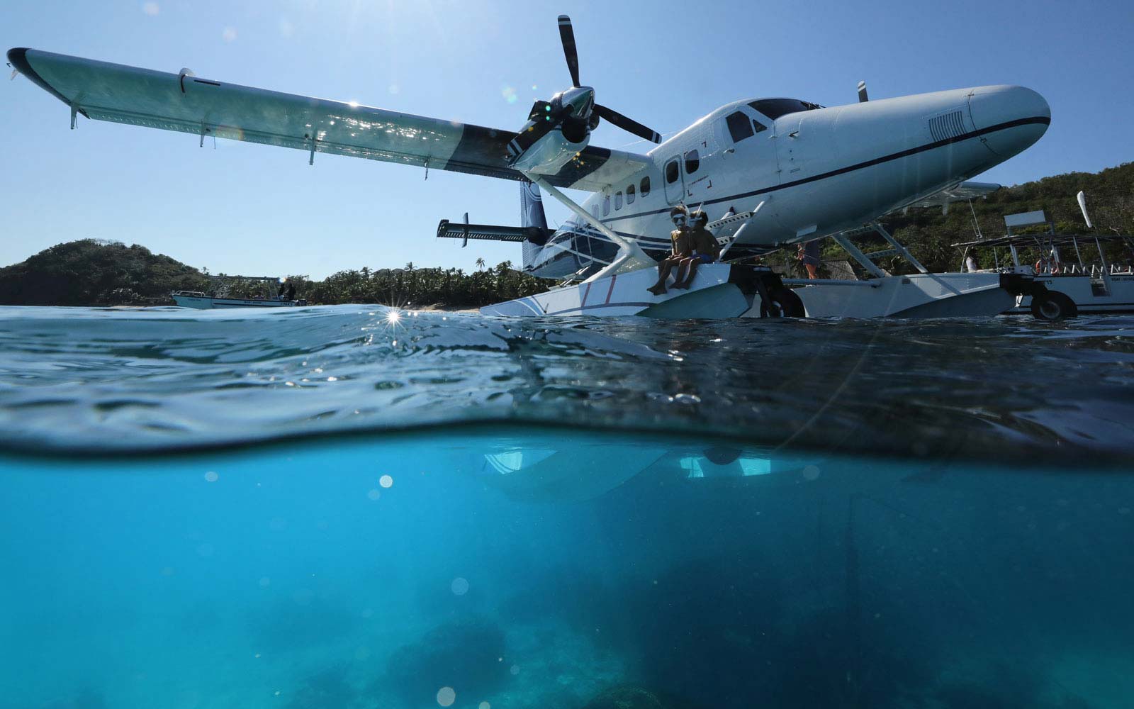 image of plane in water